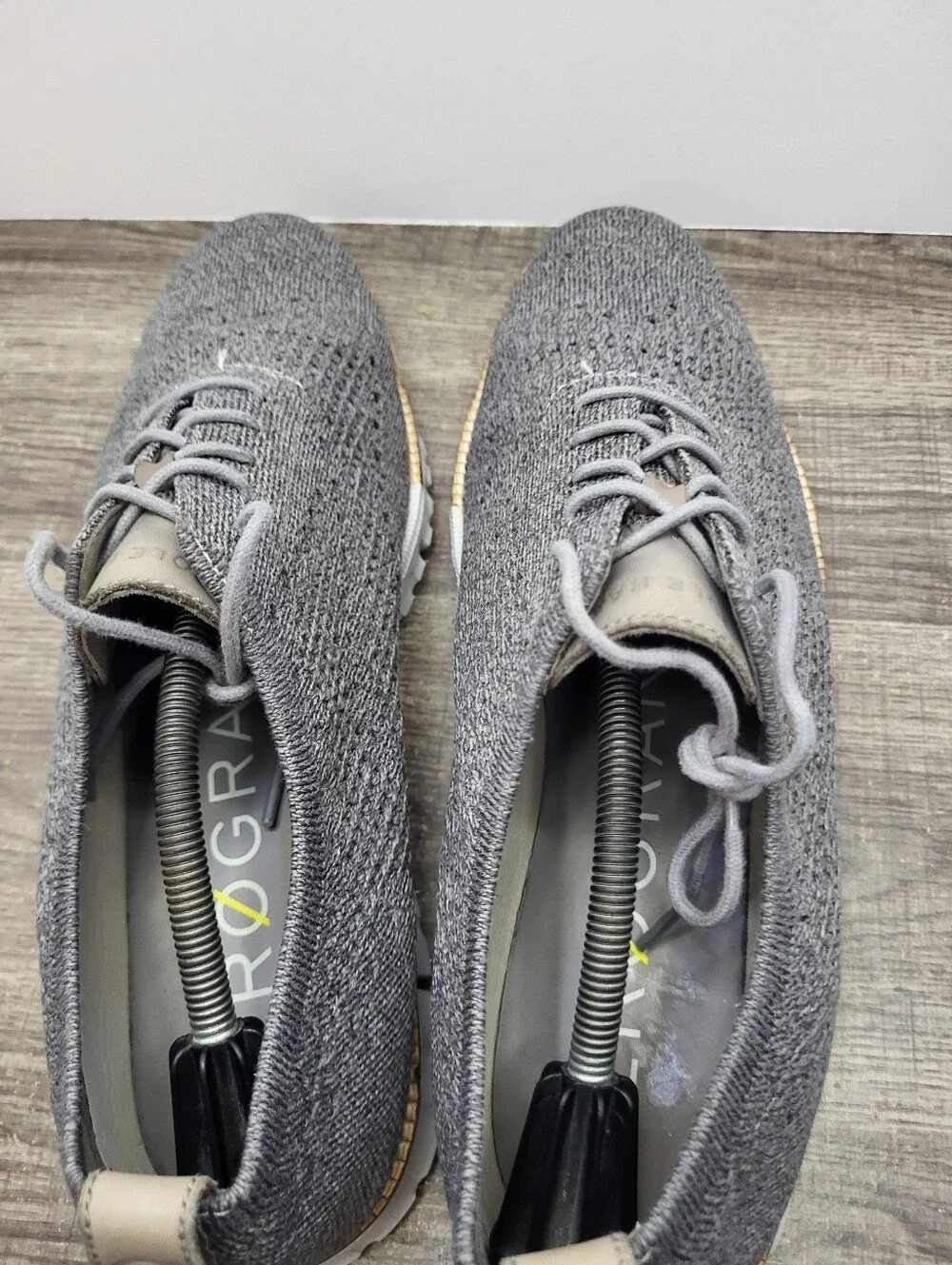 Cole Haan Zerogrand Stitchlite Gray Knit Sneaker Dress Shoes Men’s Size 13